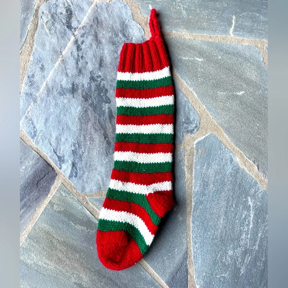 New🌟 Chunky Knit Stocking-Terrain-Striped